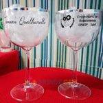 Taça de Gin de Acrílico Com Borda Metalizada 475ml Personalizada Engenharia de Biossistemas