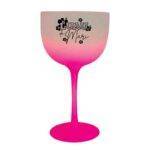 Taça de gin de Acrílico 475ml Degrade cor Rosa Luau da Mari