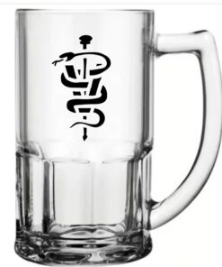 Caneca de Chopp de Vidro 340ml Jade