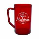 Caneca de chopp vermelha