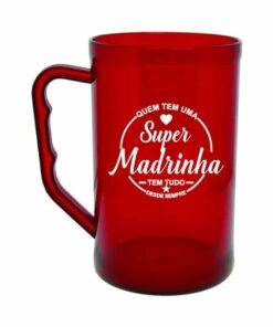 Caneca de chopp vermelha