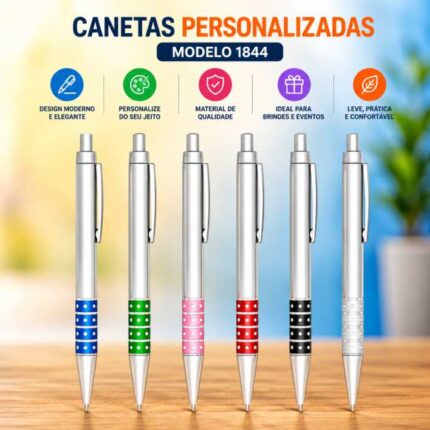 Canetas Personalizada Plastica 1844