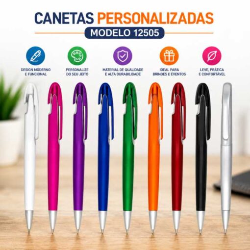 Canetas Personalizadas Plastica 12505