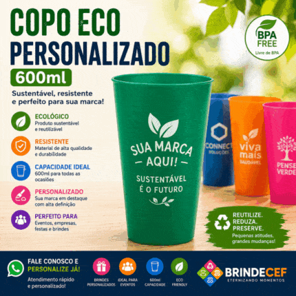 Copo Eco Personalizado 600ml