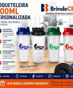 Coqueteleira 600ml Personalizada para Brindes