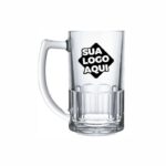 Caneca de Chopp de Vidro Personalizada