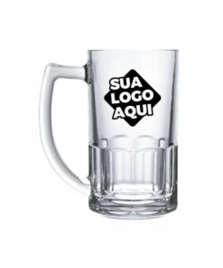 Caneca de Chopp de Vidro Personalizada
