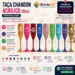 Taça de Acrilico Chandon Personalizada 190ml