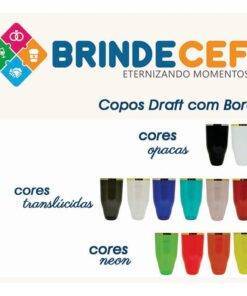 Cores Copo Draft Com Borda