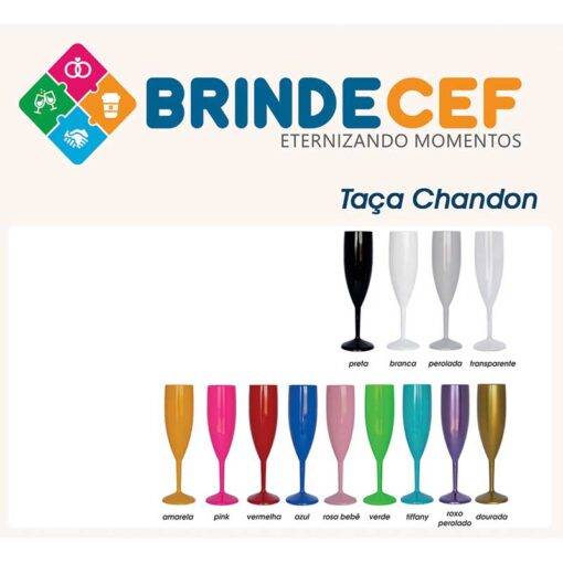 Cores Taça de Acrílico Chandon