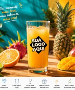 Copo de Vidro Personalizado Atol 320ml