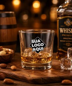 Copo de Vidro Personalizado Whisky Atol 310ml