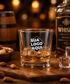 Copo de Vidro Personalizado Whisky Atol 310ml