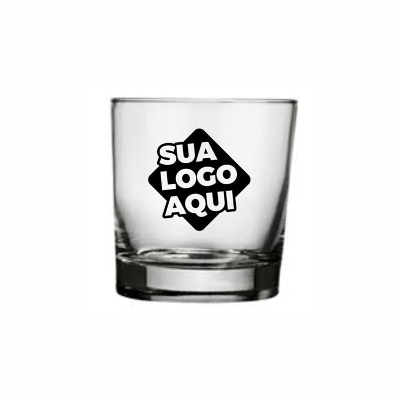 Copo de Vidro Personalizado Whisky Atol 310ml