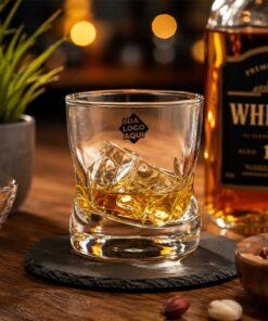 Copo de Vidro Personalizado Whisky Amassadinho 250ml