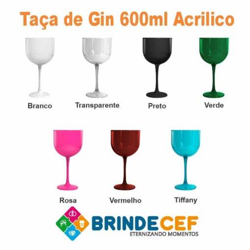 TAÇA GIN ACRILICA 600 ML