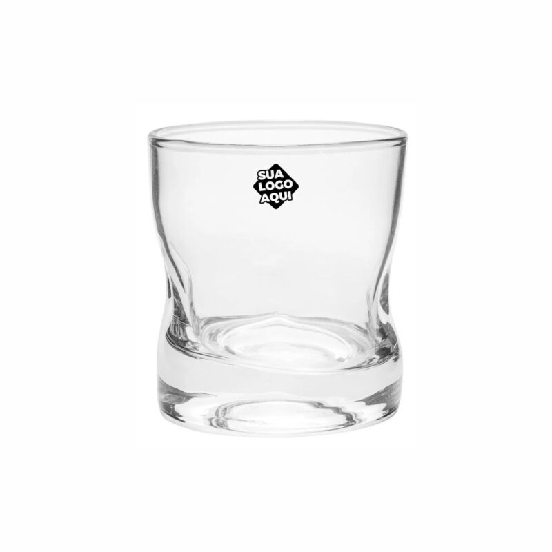 Copo de Vidro Personalizado Whisky Amassadinho 250ml