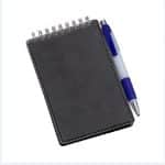 Caderneta tipo Moleskine de Couro Sintético 2 CADERNETA-DE-ANOTACOES-HORIZONTALPERSONALIZADA