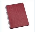 Caderno de Negócios Grande Capa Metalizada Personalizado Vermelho