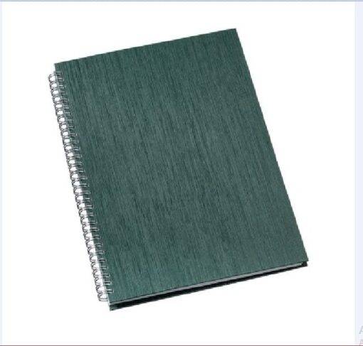 Caderno de Negócios Pequeno Capa Metalizada Verde