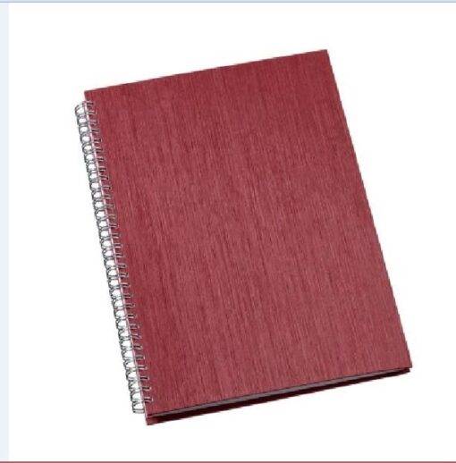 Caderno de Negócios Pequeno Capa Metalizada Vermelho
