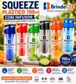 Squeeze Plástico 700ml Infusor Personalizado