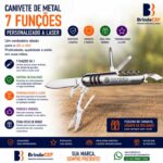Canivete Metal 7 funções Personalizado