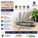 Canivete de Metal 11 funções personalizado