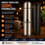 Garrafa Térmica Inox 500ml Pesonalizada