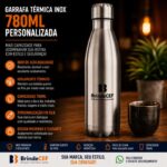 Garrafa Térmica Inox 780ml Personalizada