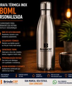 Garrafa Térmica Inox 780ml Personalizada