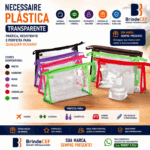 Necessaire Plástica Personalizada transparente