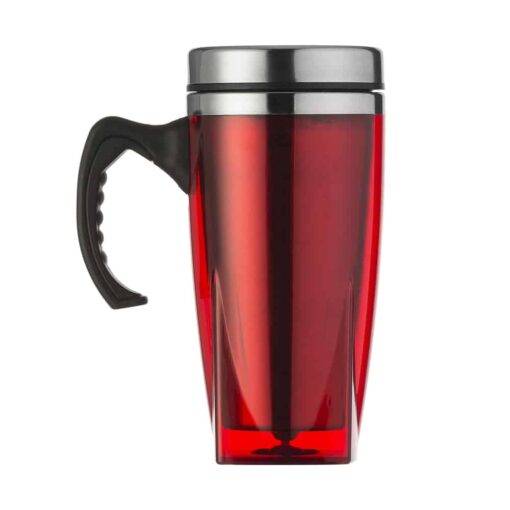 caneca de acrílico e Inox com tampa 450 ml