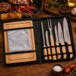 Kit Churrasco 8 peças Personalizado bambu
