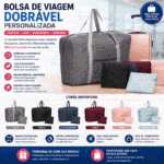 Bolsa de Viagem Dobrável Personalizada
