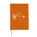 Caderneta Tipo Moleskine com Fecho Personalizada