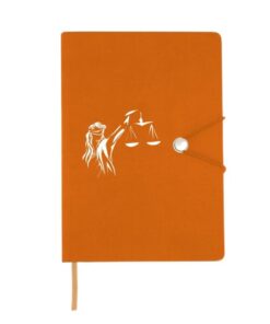 Caderneta Tipo Moleskine com Fecho Personalizada
