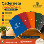 Caderneta Tipo Moleskine com Fecho Personalizada