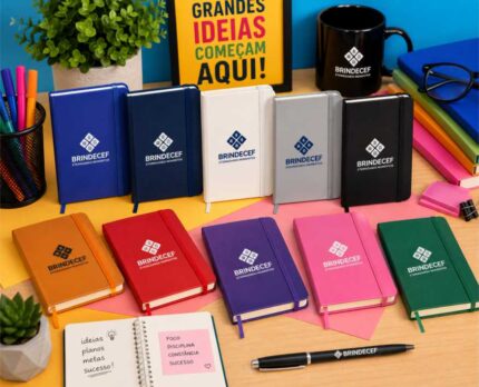 Caderneta tipo Moleskine Personalizada