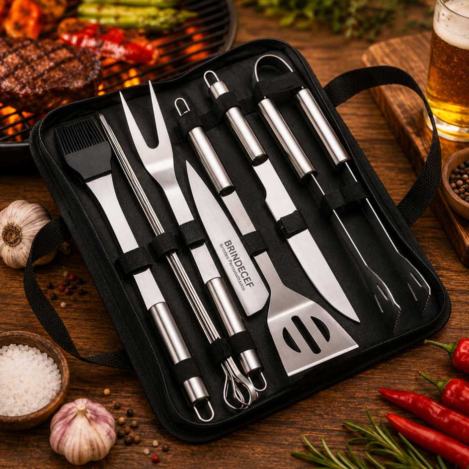Kit Churrasco 9 Peças Personalizado Kit Churrasco 9 Peças Personalizado