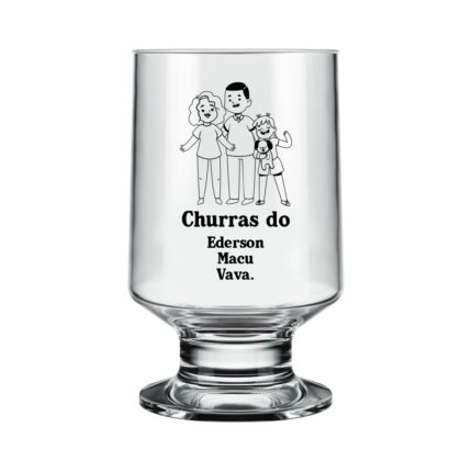 Taça Casual Vidro 260ml Personalizada