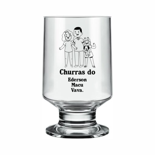 Taça Casual Vidro 260ml Personalizada
