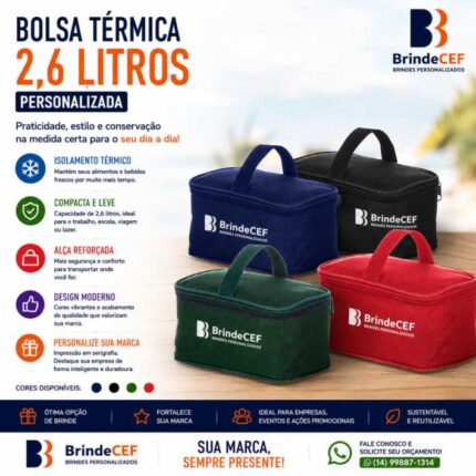 Bolsa Térmica Personalizada 2,6 Litros