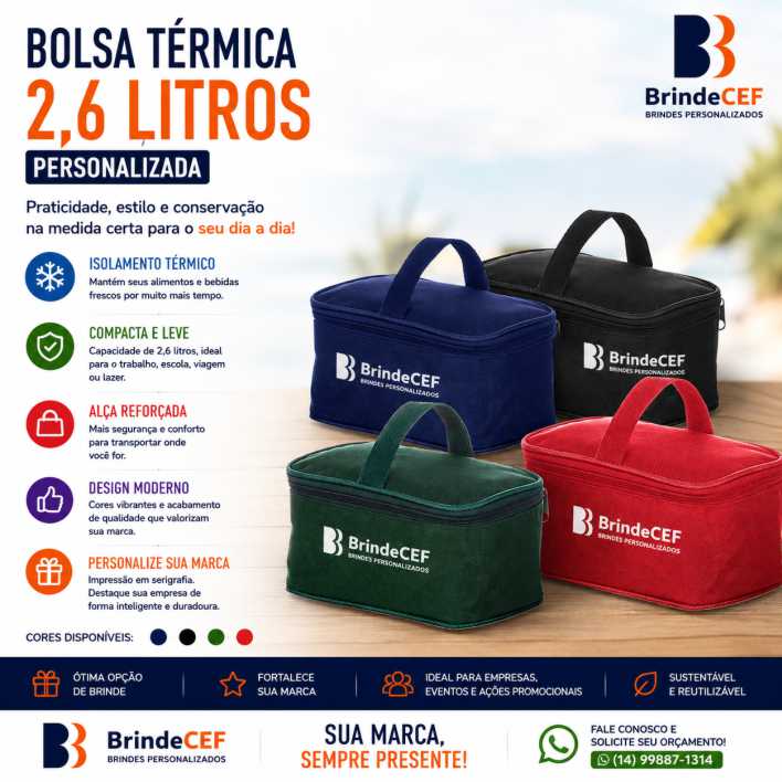 Bolsa Térmica Personalizada 2,6 Litros
