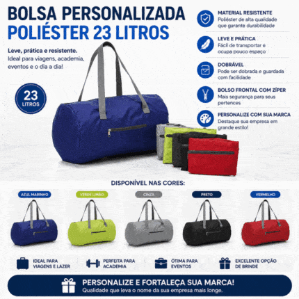 Bolsa Personalizada Poliéster 23 Litros