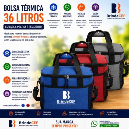 Bolsa Térmica 36 Litros 420D Personalizada