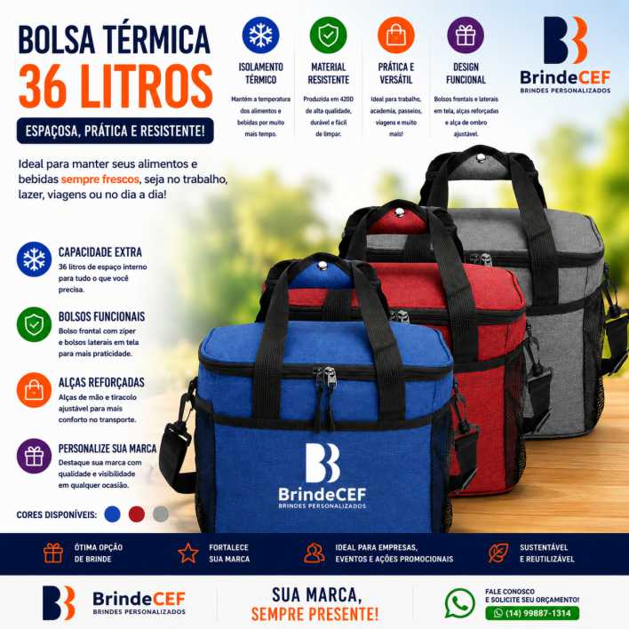 Bolsa Térmica 36 Litros 420D Personalizada