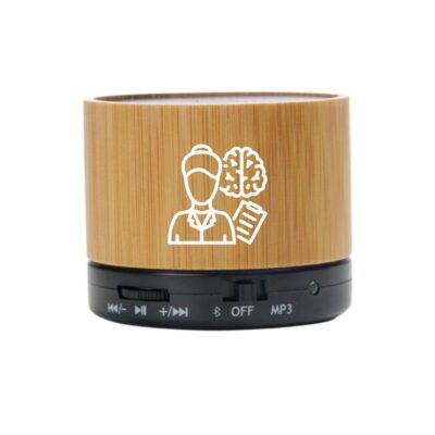 caixa de som de bambu personalizada