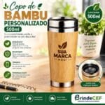 Copo Bambu Personalizado 500ml