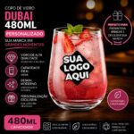 Copo de Vidro Personalizado Dubai 480 ml
